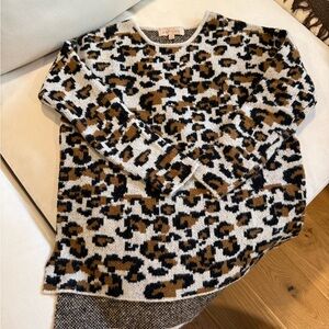 Philosophy Animal Print Knit Top